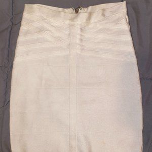 Bebe Pencil Skirt White Like New